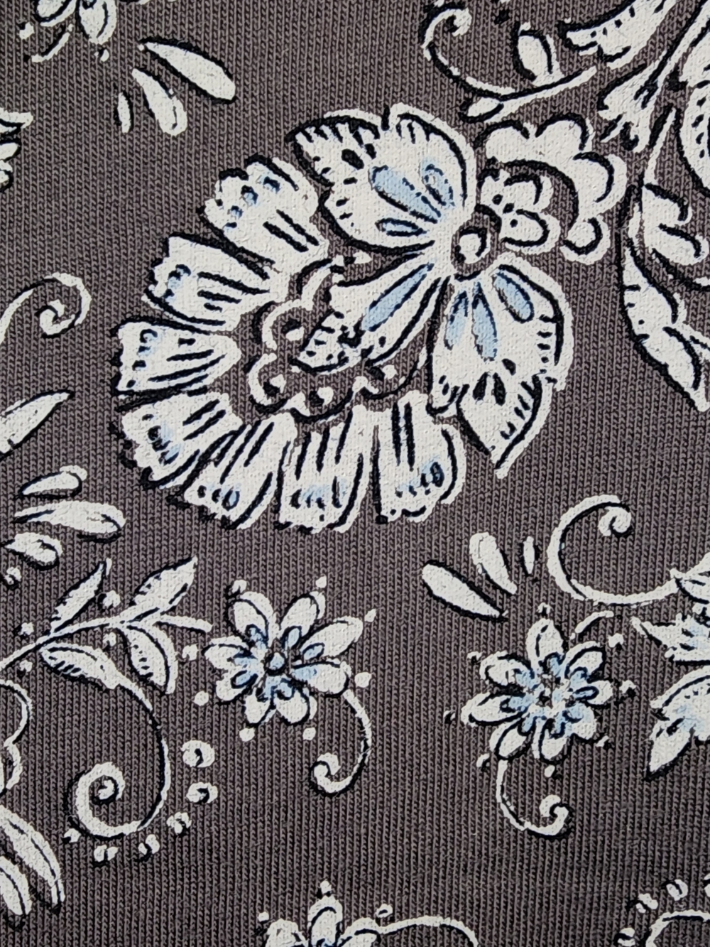 JJill Floral V-Neck Shift Dress in Gray 2X Pure Jill Collection - Picture 2 of 3
